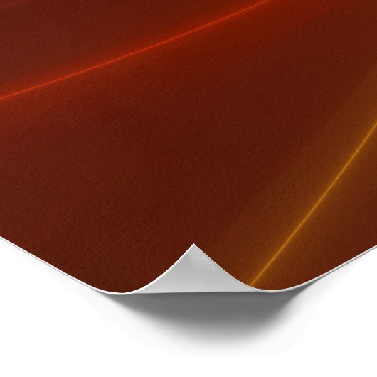 Dansend met de lichte moderne Abstracte fractale k Poster (Hoek)