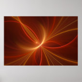 Dansend met de lichte moderne Abstracte fractale k Poster (Voorkant)