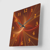 Dansend met de lichte moderne Abstracte fractale k Vierkante Klok (Hoek)