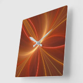 Dansend met de lichte moderne Abstracte fractale k Vierkante Klok (Hoek)