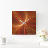 Dansend met de lichte moderne Abstracte fractale k Vierkante Klok (Huis)