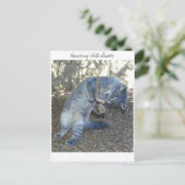 Dansend met slang briefkaart (Staand voorkant)