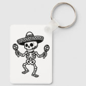Dansend Mexicaans Skelet Sleutelhanger (Achterkant)