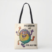 dansend monster tote bag (Voorkant)