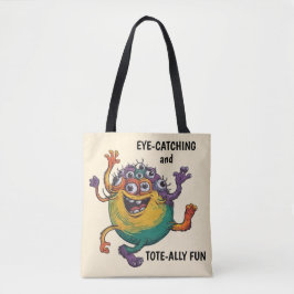 dansend monster tote bag