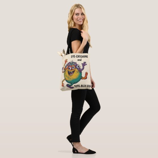 dansend monster tote bag (Op model)