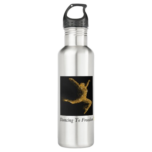 Dansend naar Freedom Stainless Water Bottle Waterfles (Voorkant)