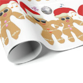 Dansend ontbijtkoek cadeaupapier (Rol Hoek)