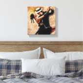 Dansend paar canvas afdruk (Insitu (Slaapkamer))