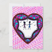Dansend paar feestdagenkaart (Voorkant)