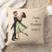  dansend paar grafisch kussen (Deken)