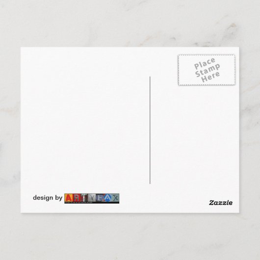 dansend paar in sillouette briefkaart (Achterkant)