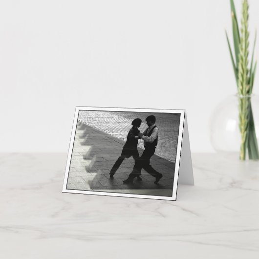 Dansend Paar Notecard Kaart (Voorkant)