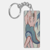 Dansend paar Romantische kunst Acryl Sleutelhanger (Voorkant Links)