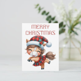 Dansend Paardenveulen - Kerstkaart