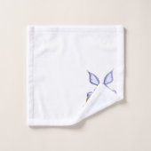 Dansend Paars paaszwart White Bad Handdoek (Wasdoekje)