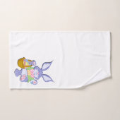 Dansend Paars paaszwart White Bad Handdoek (Handdoek)