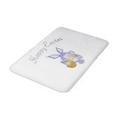 Dansend Paars paaszwart White Badmat (Gekanteld)