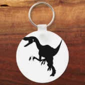 Dansend Raptorontwerp Sleutelhanger (Voorkant)