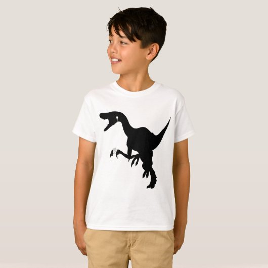 Dansend Raptorontwerp T-shirt (Voorkant volledig)