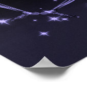 Dansend röntgenskelet - Paars Poster (Hoek)