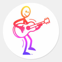 Dansend SAM Round 3-inch x 3-inch Sticker 6-pack