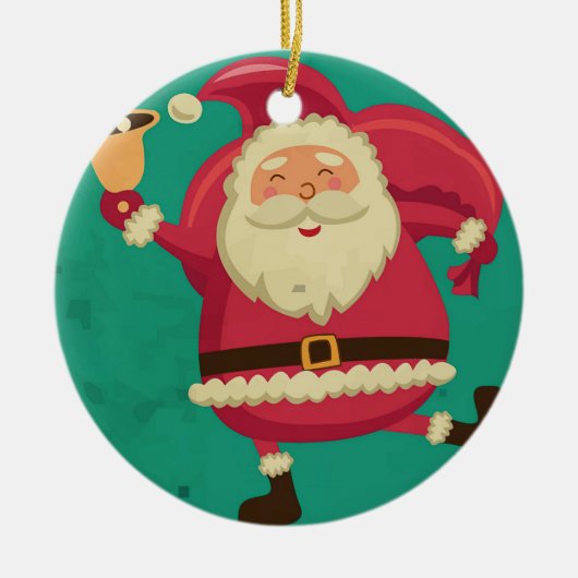 Dansend Santa Ornament (Voorkant)