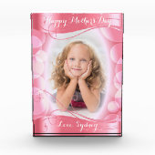 Dansend script in  roze - DIY-fotosjabloon Fotoblokken (Voorkant)