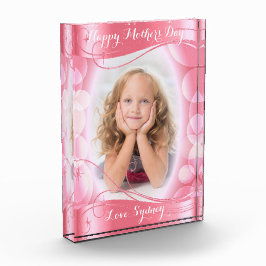 Dansend script in  roze - DIY-fotosjabloon Fotoblokken