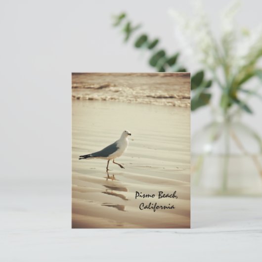 Dansend Seagull Briefkaart (Staand voorkant)