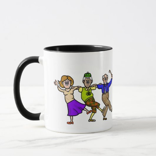 Dansend Senior Citizens Funny Mug Mok (Links)