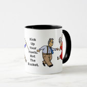 Dansend Senior Citizens Funny Mug Mok (Voorkant rechts)