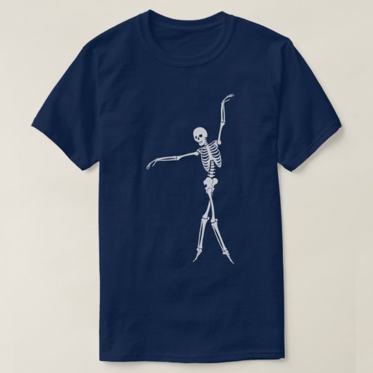 Dansend Skelet 4 T-shirt (Design voorkant)