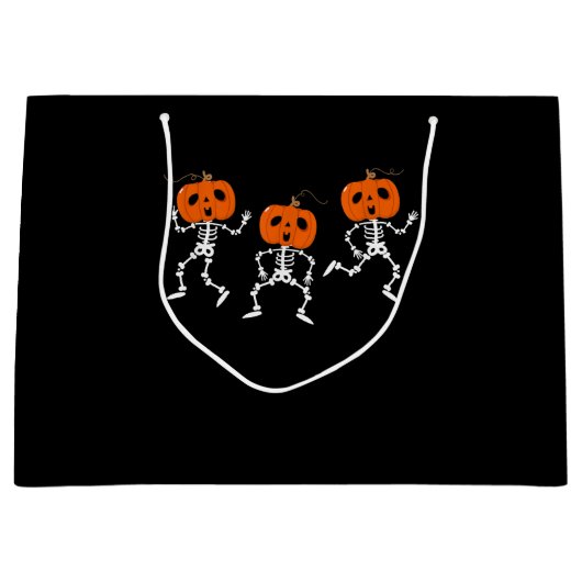 Dansend Skelet Abbing Skeletons Halloween Gift Groot Cadeauzakje (Voorkant)