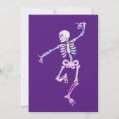 Dansend Skelet Aquarel Kaart (Voorkant)