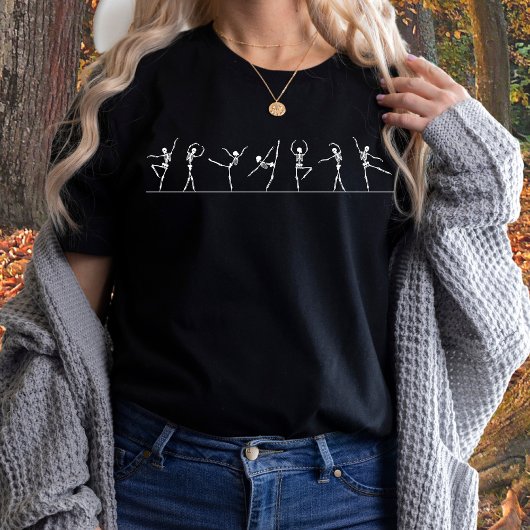 Dansend Skelet Ballerinas Ballet T-shirt