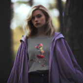 Dansend skelet bloemenkrans t-shirt