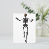 Dansend Skelet Briefkaart (Staand voorkant)