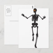 Dansend Skelet Briefkaart (Voorkant / Achterkant)