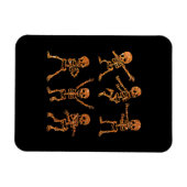 Dansend Skelet Dabbing Skeletten Dansgeschenk Magneet (Horizontaal)