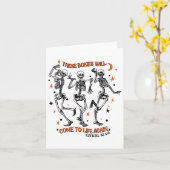 Dansend Skelet Droge Botten komen tot leven Bijbel Kaart (Gele Bloem)