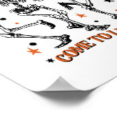 Dansend Skelet Droge Botten komen tot leven Bijbel Poster (Hoek)