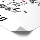 Dansend Skelet Droge Botten komen tot leven Bijbel Poster (Hoek)