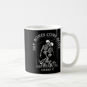 Dansend Skelet Droge Botten Komen tot Leven Christ Koffiemok