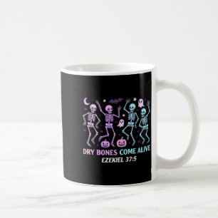 Dansend Skelet Droge Botten Komen tot Leven Christ Koffiemok