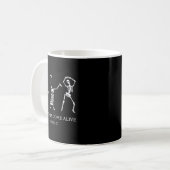 Dansend Skelet Droge Botten Komen tot Leven Christ Koffiemok (Voorkant links)