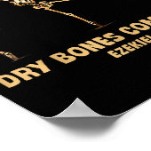 Dansend Skelet Droge Botten Komen tot Leven Christ Poster (Hoek)