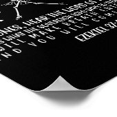 Dansend Skelet Droge Botten Komen tot Leven Christ Poster (Hoek)