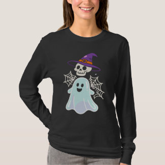 Dansend Skelet Grappige Halloween Schedel T-Shirt