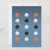 Dansend skelet Halloween-feest uitnodiging (Achterkant)